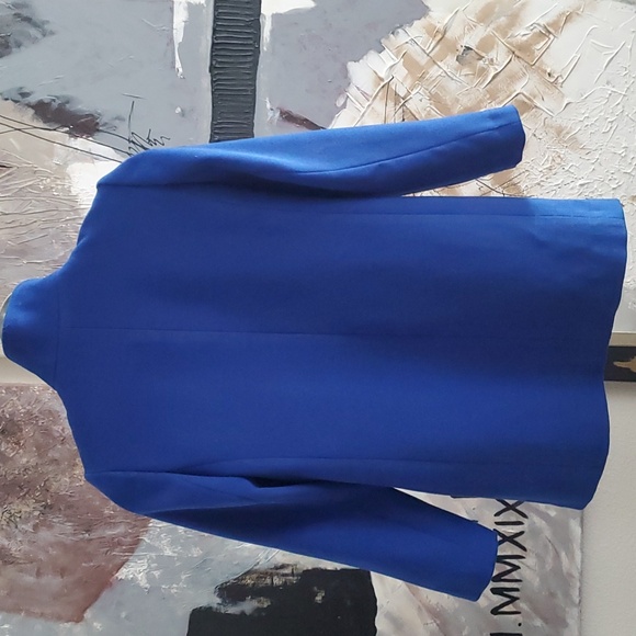 Lands'end Blue Polyester Coat Women 8P - Picture 5 of 12